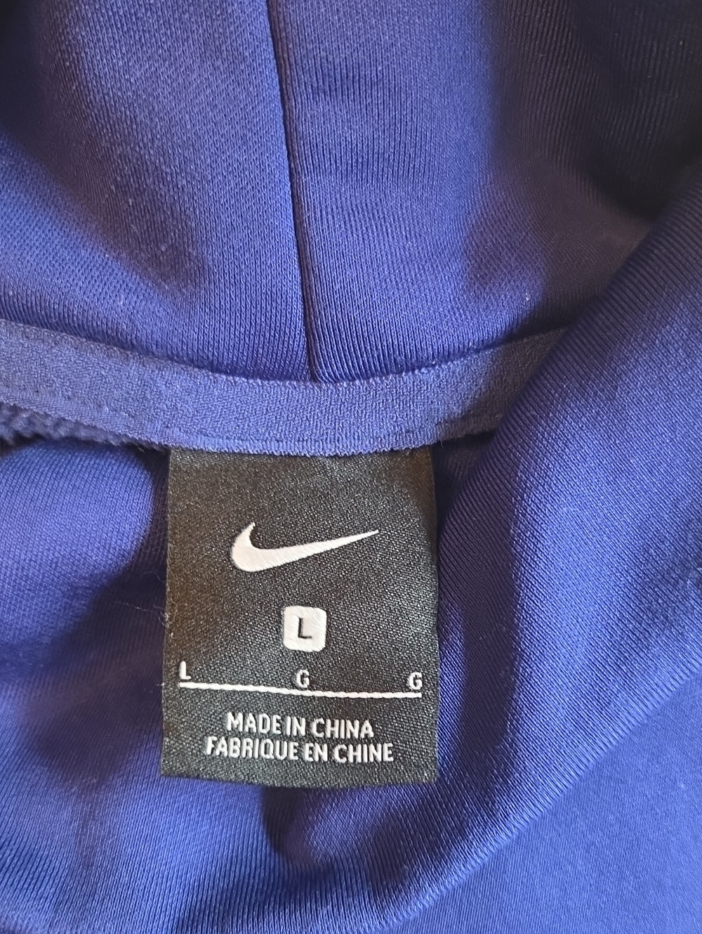 Nike Womens Royal Blue Pullover Sweatshirt Side Zipper